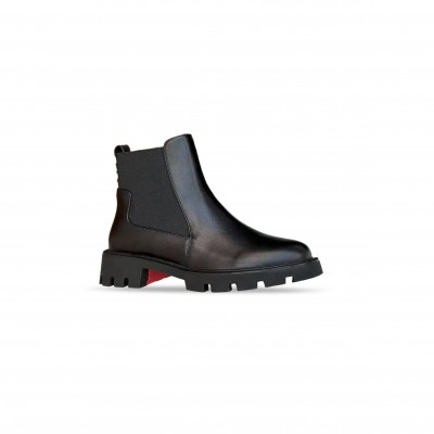 CHRISTIAN LOUBOUTIN MARCHACROCHE DUNE BOOTS 1240370BK02